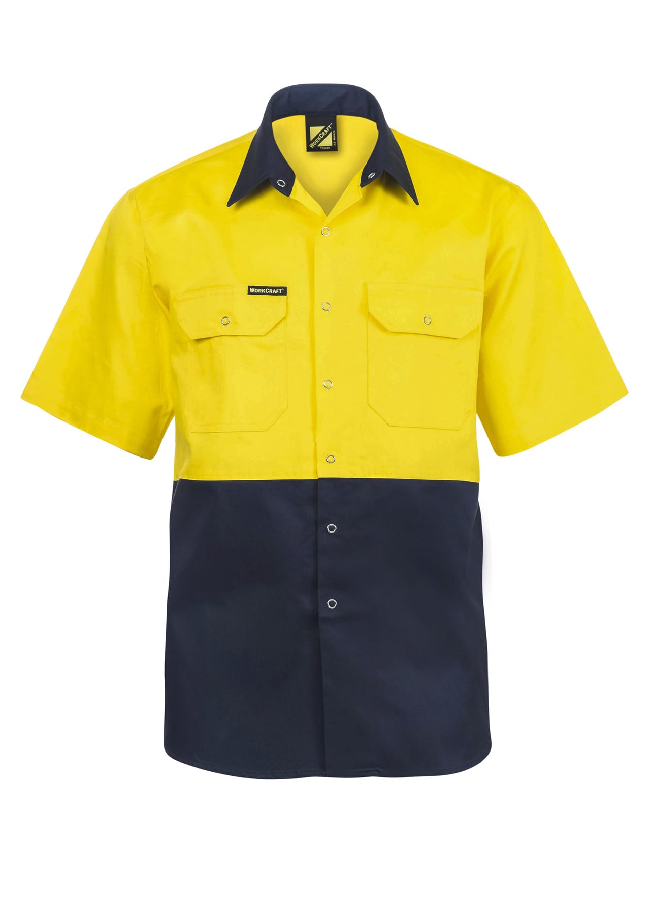 TWO TONE HI VIS S/S SHIRT STUD