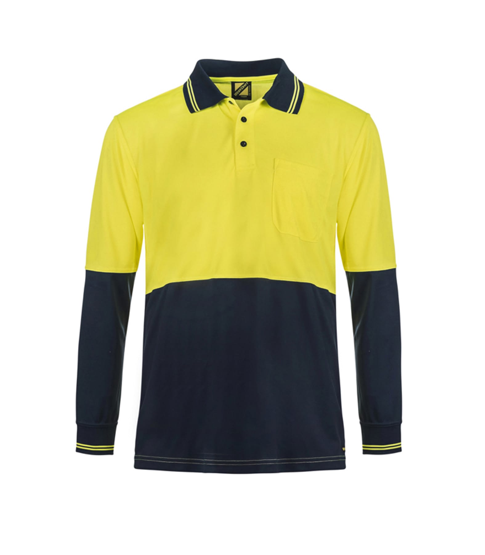 Hi Vis Two Tone Ls Polo Cb