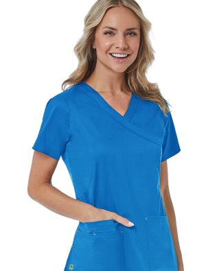 Maevn Blossom – Mock Wrap Top C3-1102R-4XL-5XL