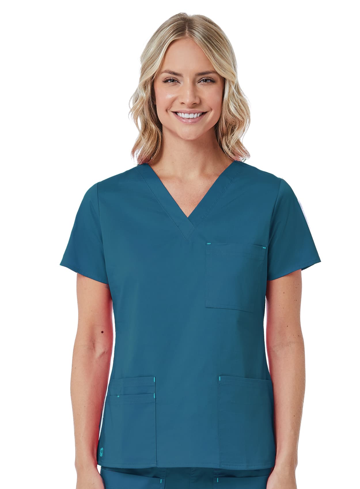 Blossom - 3 Pocket Fashion V - Neck Top C3-1202R