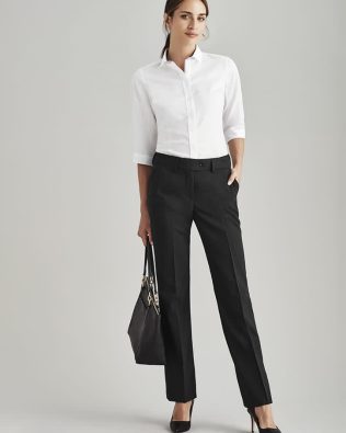 Custom Biz Corporates Womens Comfort Wool Stretch Adjustable Waist Pant FA-14015