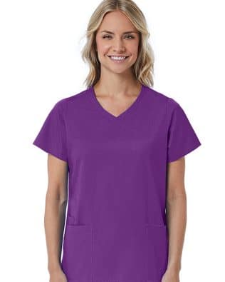 Maevn Red Panda – Women’s Curved Mock Wrap Top C3-1726R-2XL-3XL
