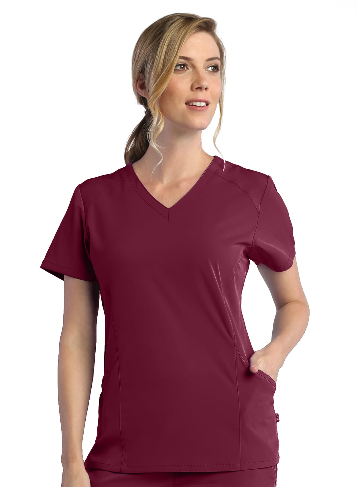 Puresoft - Ladies Modern V - Neck Top C3-1902R