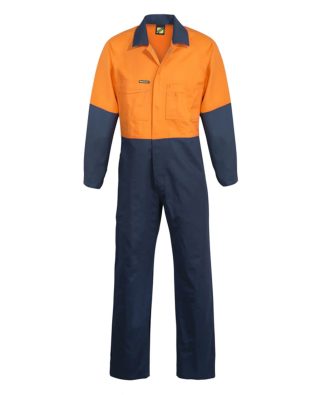 Custom Workcraft HI VIS P/C COVERALLS