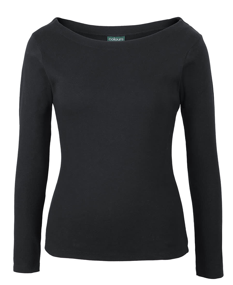 C Of C Ladies L/s Boat Neck Tee