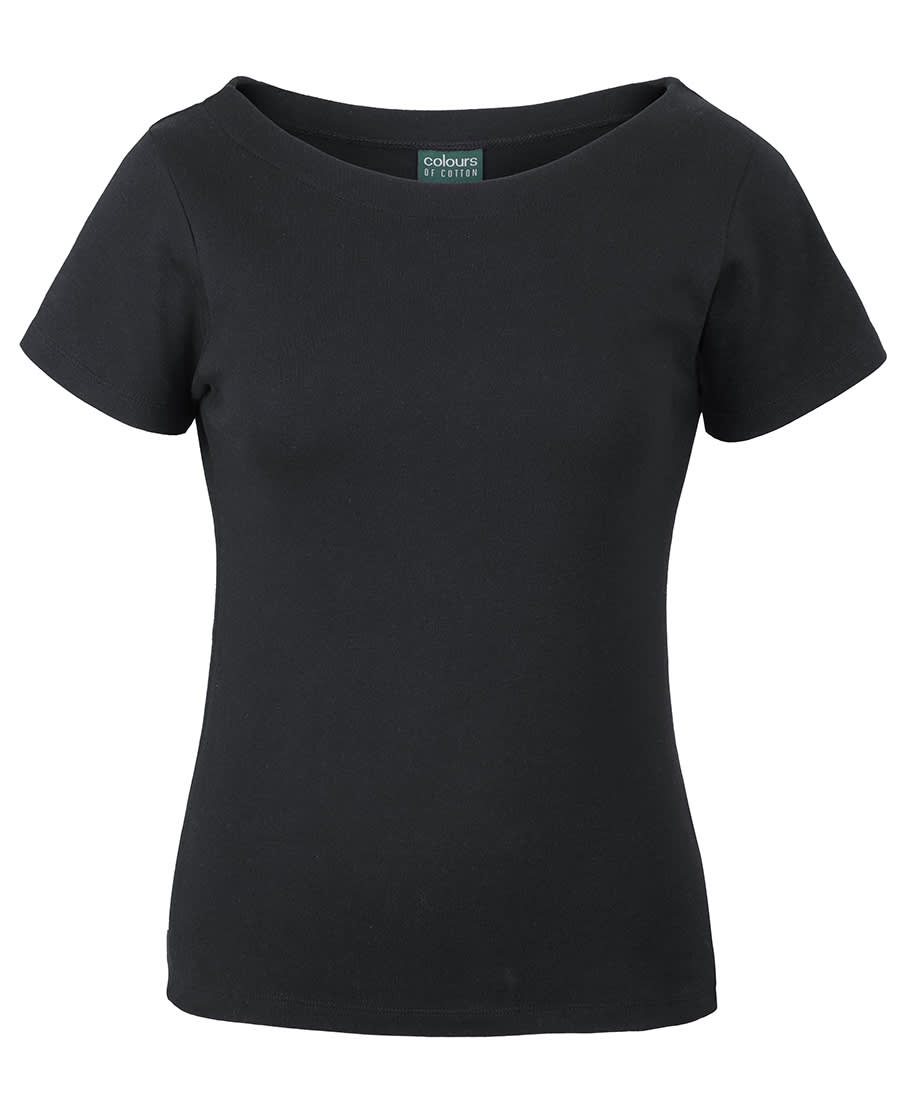 C of C Ladies S/S Boat Neck Tee JB-1BTS