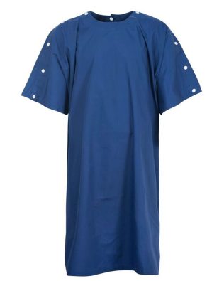 Medi8- BARIATRIC GOWN WITH NECK AND SHOULDER STUDS
