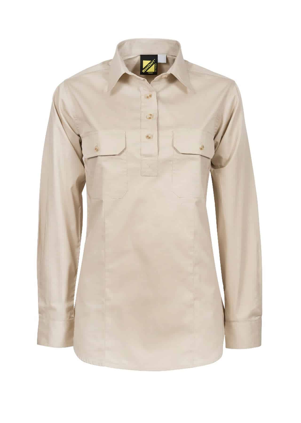 Ladies Half Placket Shirt