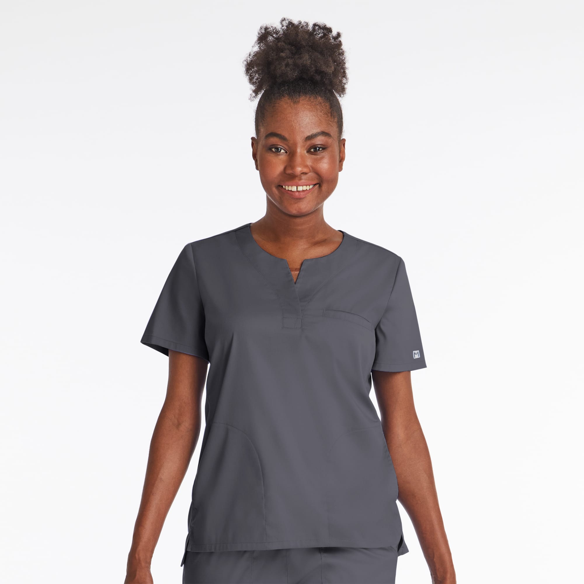 Matrix – Notched Crew Neck Top