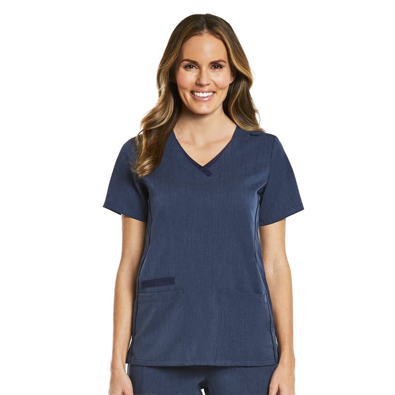 Matrix Pro - Contrast Double V - Neck Top C3-3901R