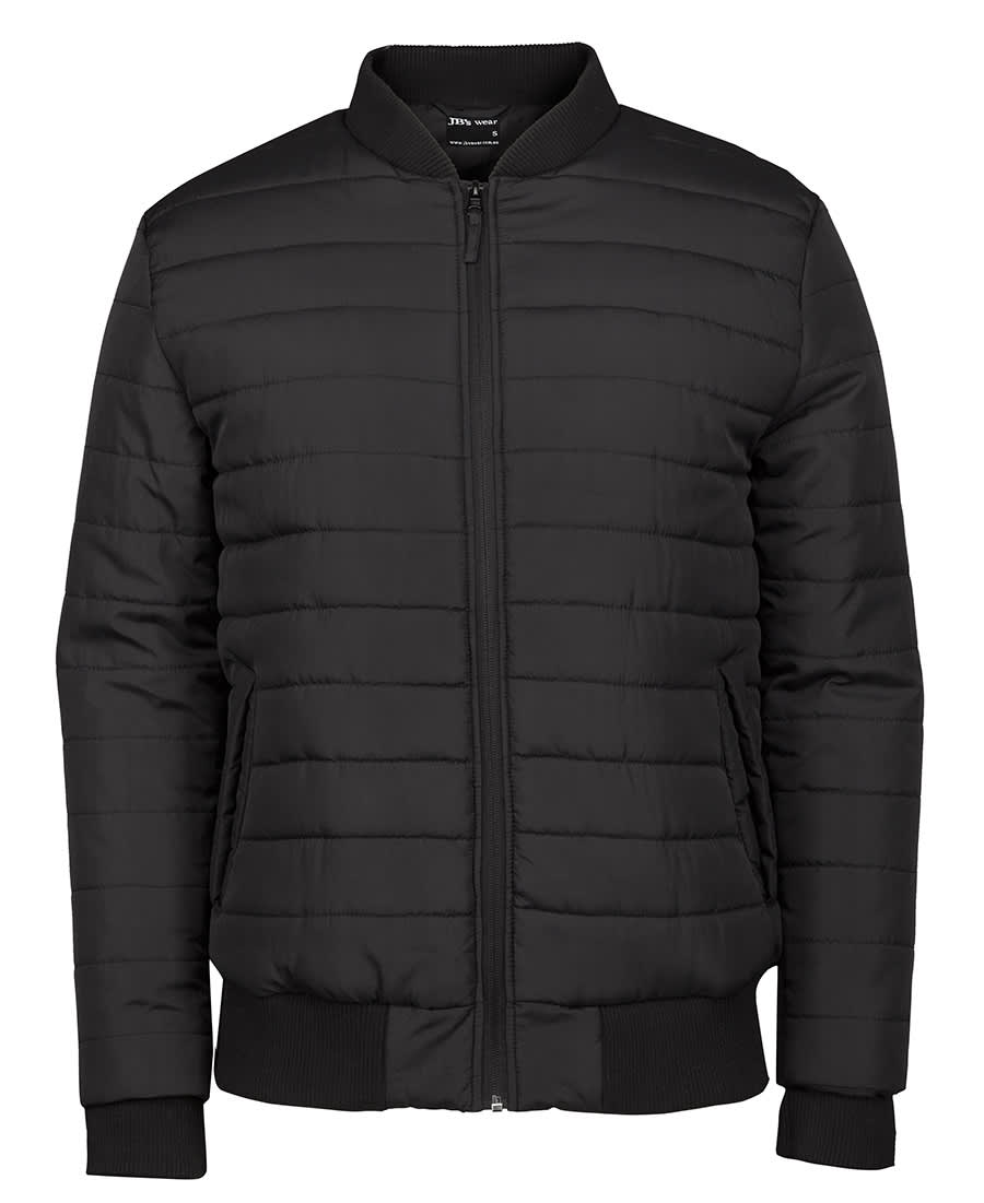 JB's Puffer Bomber Jacket Black JB-3ABJ