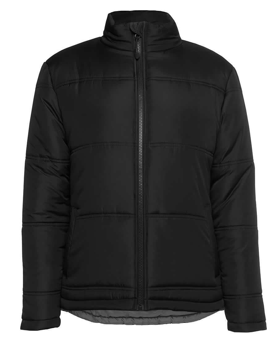 Jb's Ladies Adv Puffer Jacket Black/grey Jb-3adj1