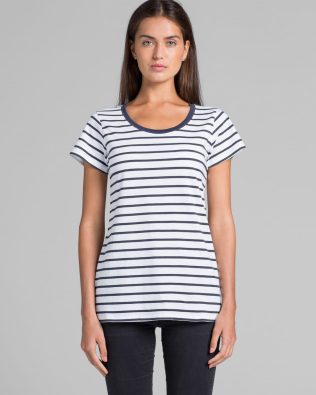 Custom AS Colour Wo’s Loop Stripe Tee AS-4023S