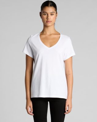 Custom AS Colour Wo’s Maple V Neck Tee AS-4023