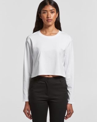Custom AS Colour Wo’s Crop L/S Tee AS-4058S