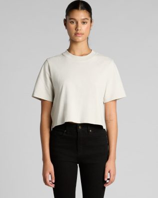 Custom AS Colour Wo’s Heavy Faded Crop Tee AS-4089