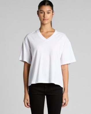 Custom AS Colour Wo’s Martina V Neck Tee AS-4095