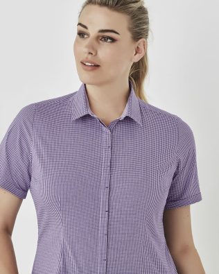 Custom Biz Corporates Womens Newport Short Sleeve Shirt FA-42512