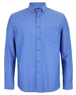 JB’s L/S Indigo Chambray Shirt JB-4IC