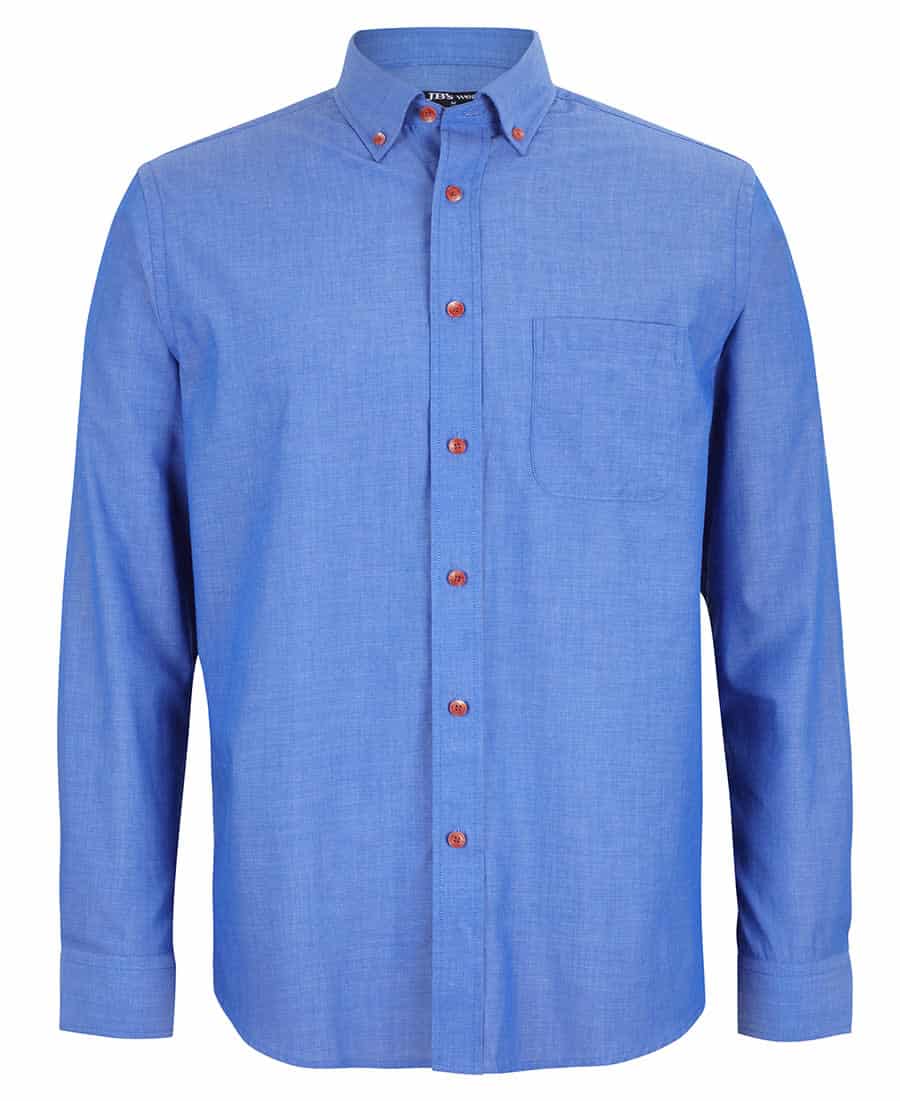 Jbโs L/s Indigo Chambray Shirt