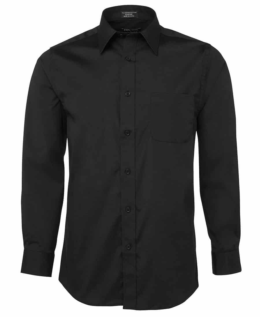 Jb's Urban L/s Poplin Shirt Black