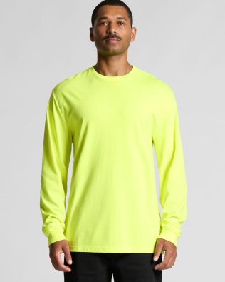 Custom AS Colour Block Safety L/S Tee AS-5054F