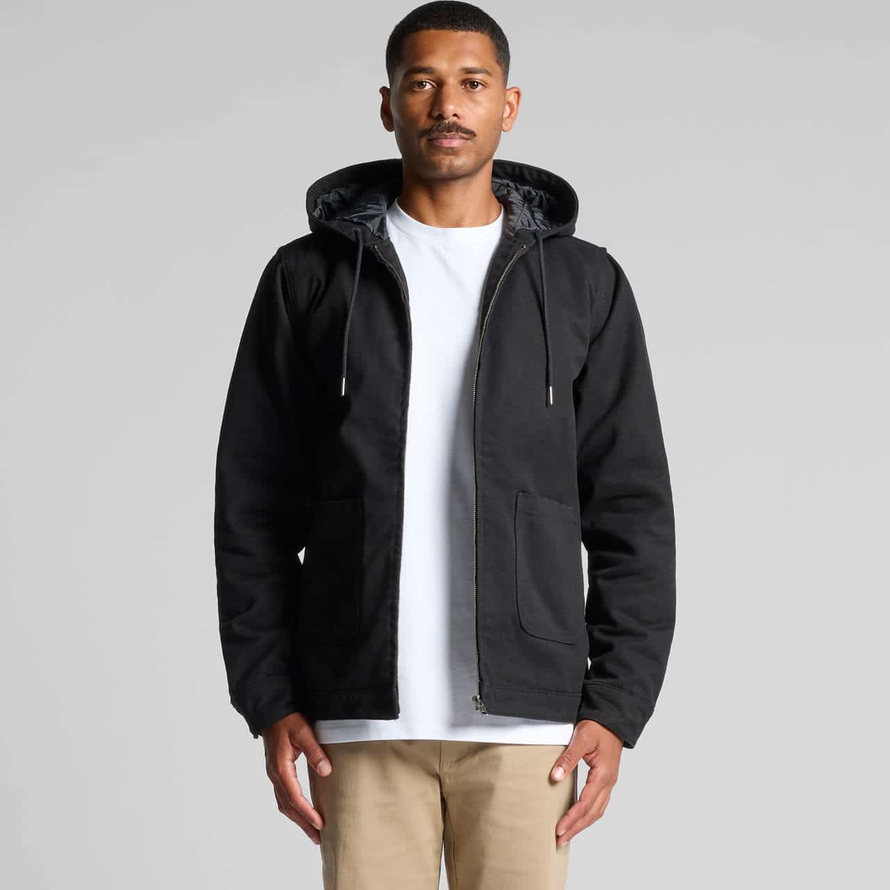 Canvas Heavy Hooded Jacket AS-5529