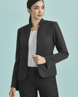 Custom Biz Corporates Womens Cool Stretch Short Jacket with Reverse Lapel FA-60113