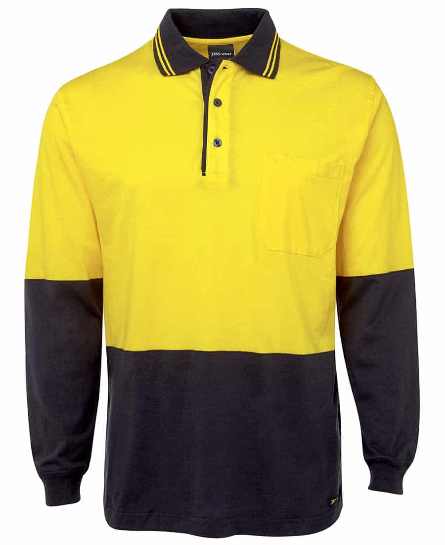 Jb’s Hi Vis L/s Cotton Polo