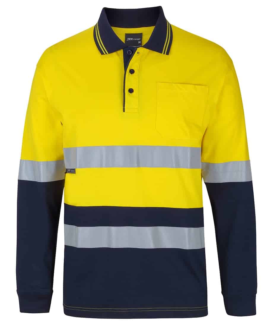 Jb’s Hi Vis (d+n) L/s Cotton Polo