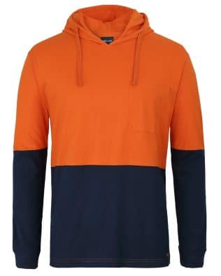 JB’s Hv L/S Cotton Tee With Hood JB-6HCTL