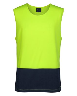 JB’s HV MUSCLE TOP LIME/NAVY – JB-6HMT