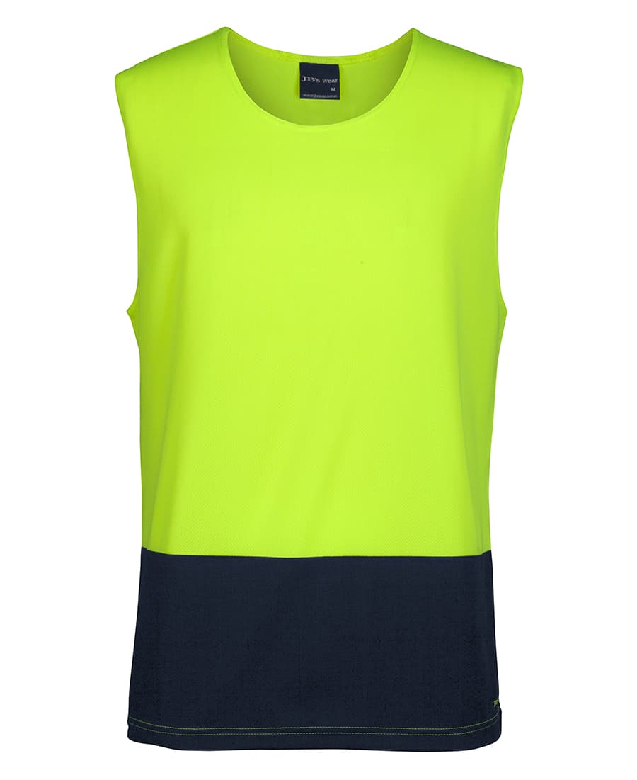 JB's HV MUSCLE TOP LIME/NAVY - JB-6HMT