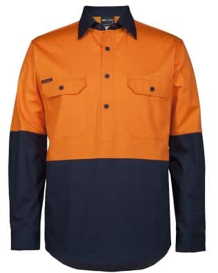 JB’s Hv Close Front L/S 150 G Work Shirt JB-6HVCS