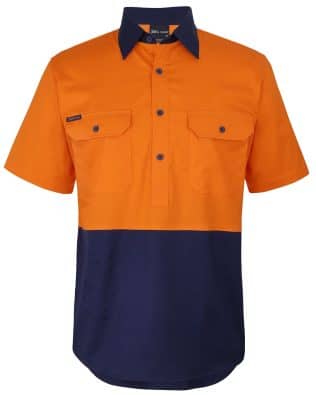 JB’s Hv Close Front S/S 150 G Work Shirt JB-6HVCW