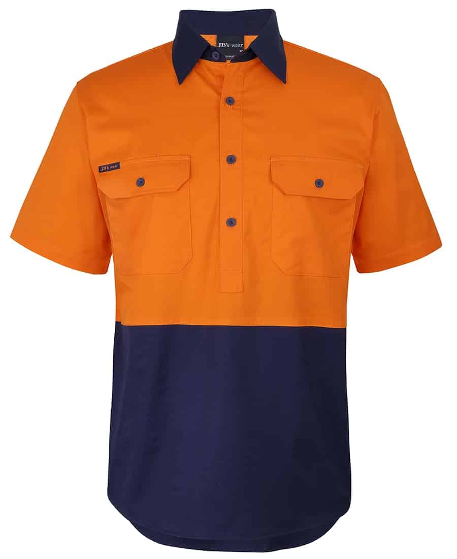 JB's Hv Close Front S/S 150 G Work Shirt JB-6HVCW