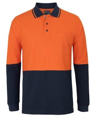 JB’s Hv L/S Cotton Pique Trad Polo JB-6HVQL