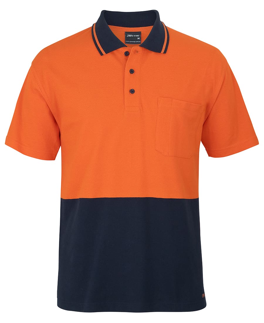 Jb’s Hi Vis S/s Cotton Pique Trad Polo