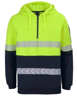 JB’s Hv (D+N) 1/2 Zip Segmented Tape Hoodie JB-6HZSH