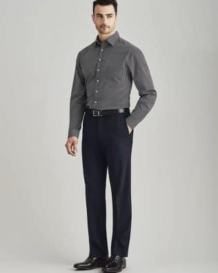 Custom Biz Corporates Mens Comfort Wool Stretch Adjustable Waist Pant FA-74014