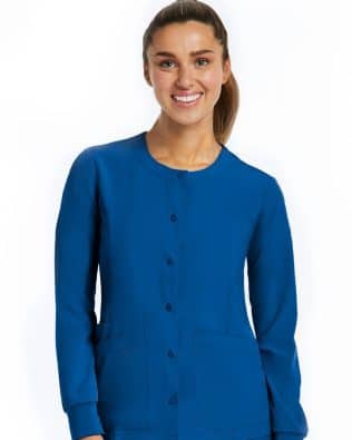 Maevn Matrix Impulse – Women’s Round Neck Snap Jacket C3-7510R-2XL-3XL