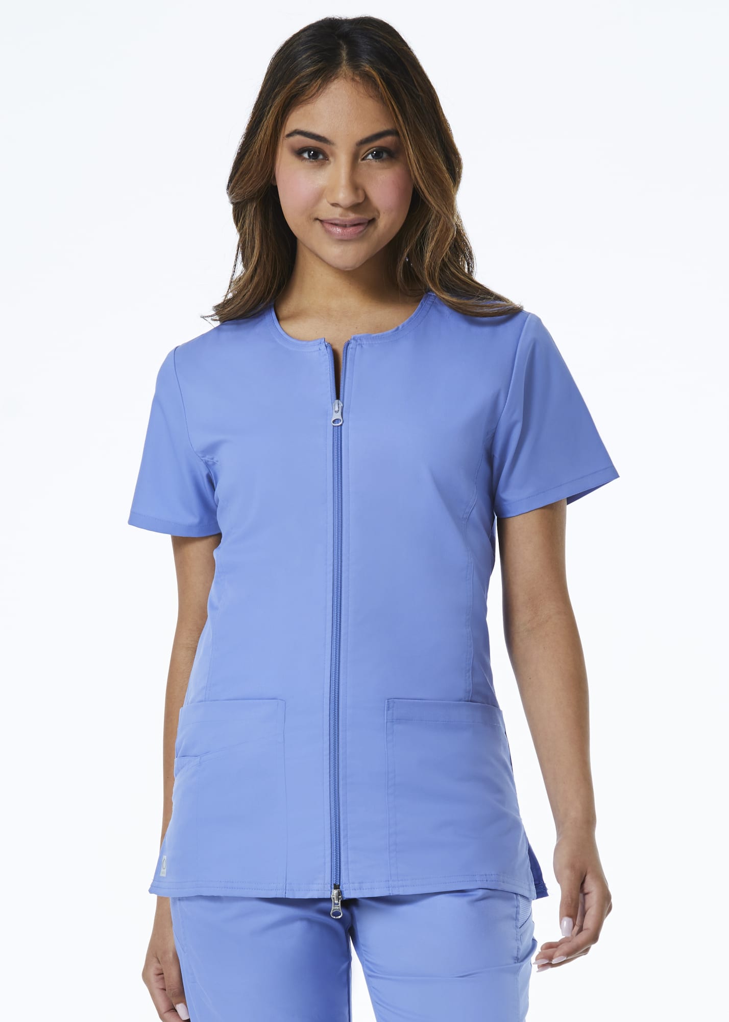 Eon - Women's Back Mesh Panel SS Zip Front C3-8728R