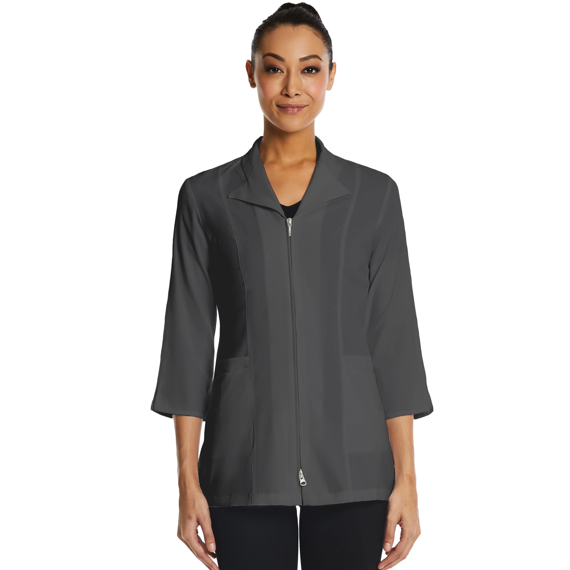 Lab Jacket Smart – 3/4 Sleeve Zip Lab Jacket