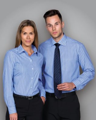 Custom The Standard The Euro Corporate Stripe Shirt – Mens TH-ES