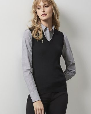 Custom Biz Collection Womens V-Neck Knit Vest FA-LV3504