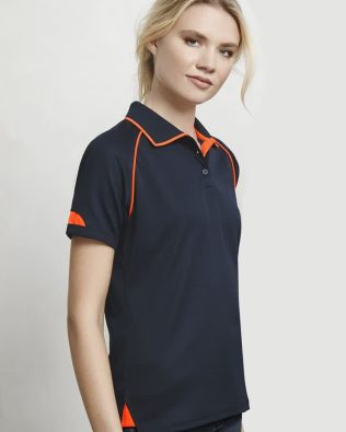 Custom Biz Collection Womens Fusion Short Sleeve Polo FA-P29022
