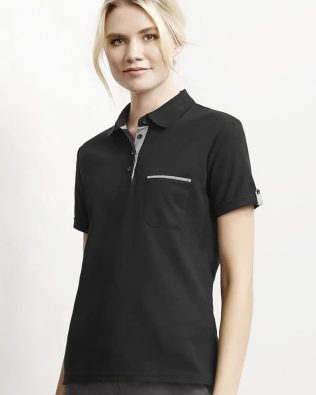 Custom Biz Collection Womens Edge Short Sleeve Polo FA-P305LS