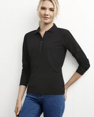 Custom Biz Care Crew Ladies Long Sleeve Polo FA-P400LL