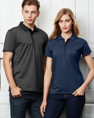 Custom Biz Collection Womens Shadow Short Sleeve Polo FA-P501LS