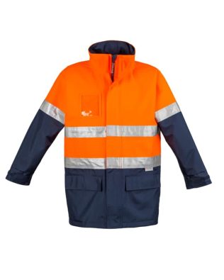Custom Syzmik Mens Hi Vis Waterproof Lightweight Jacket FA-ZJ355